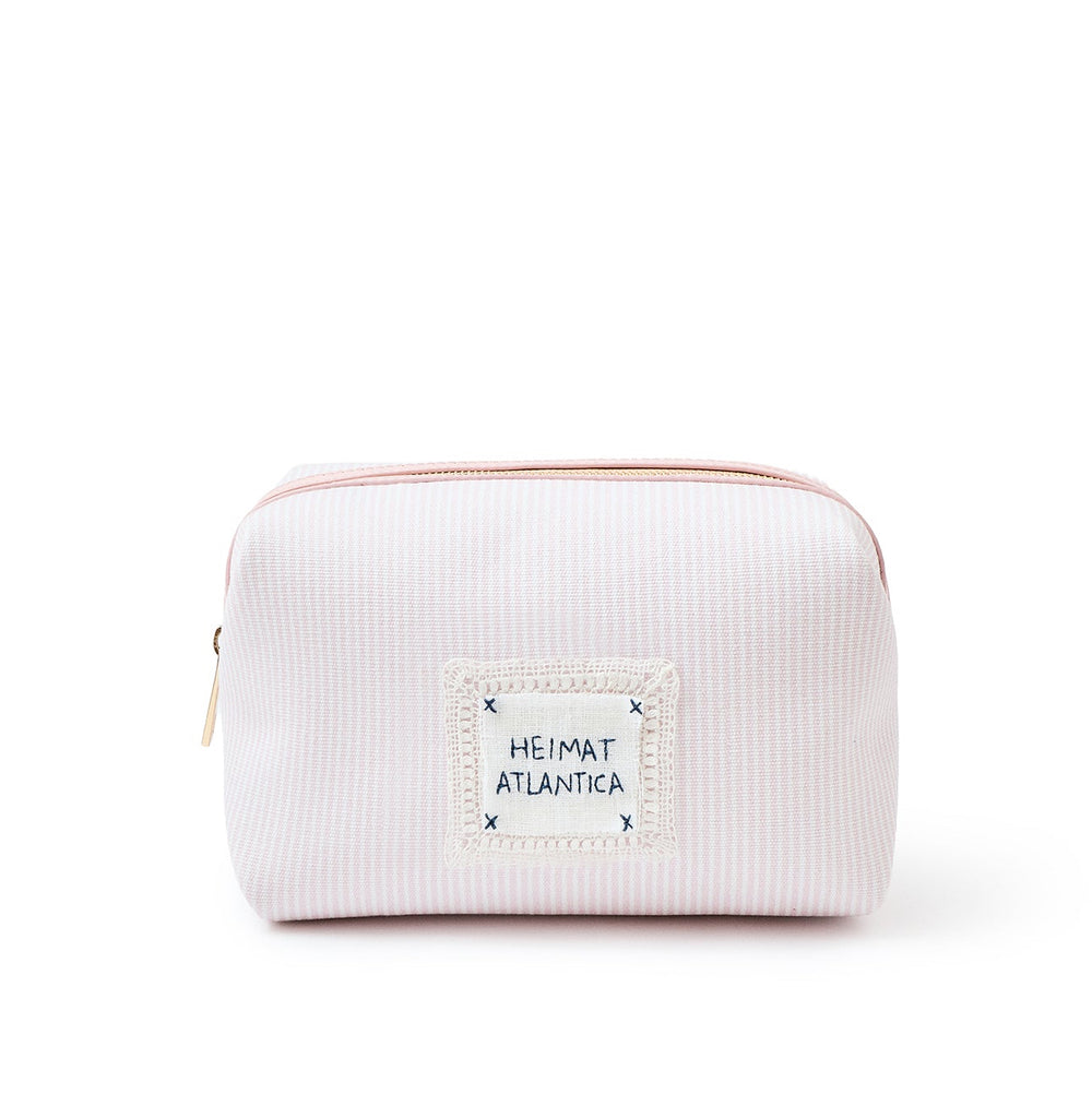 Beauty Case Pink Stripe "Camariñas" Large