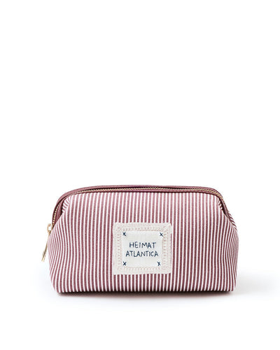 Beauty Case Burgundy Stripe "Camariñas" Mini