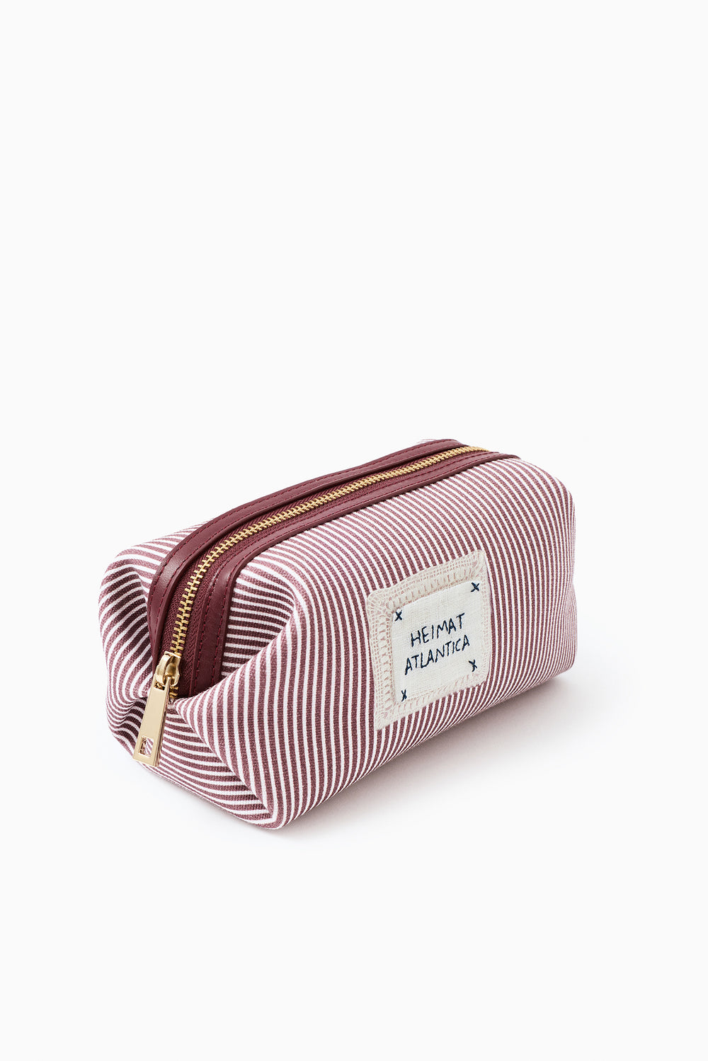 Beauty Case Burgundy Stripe "Camariñas" Mini