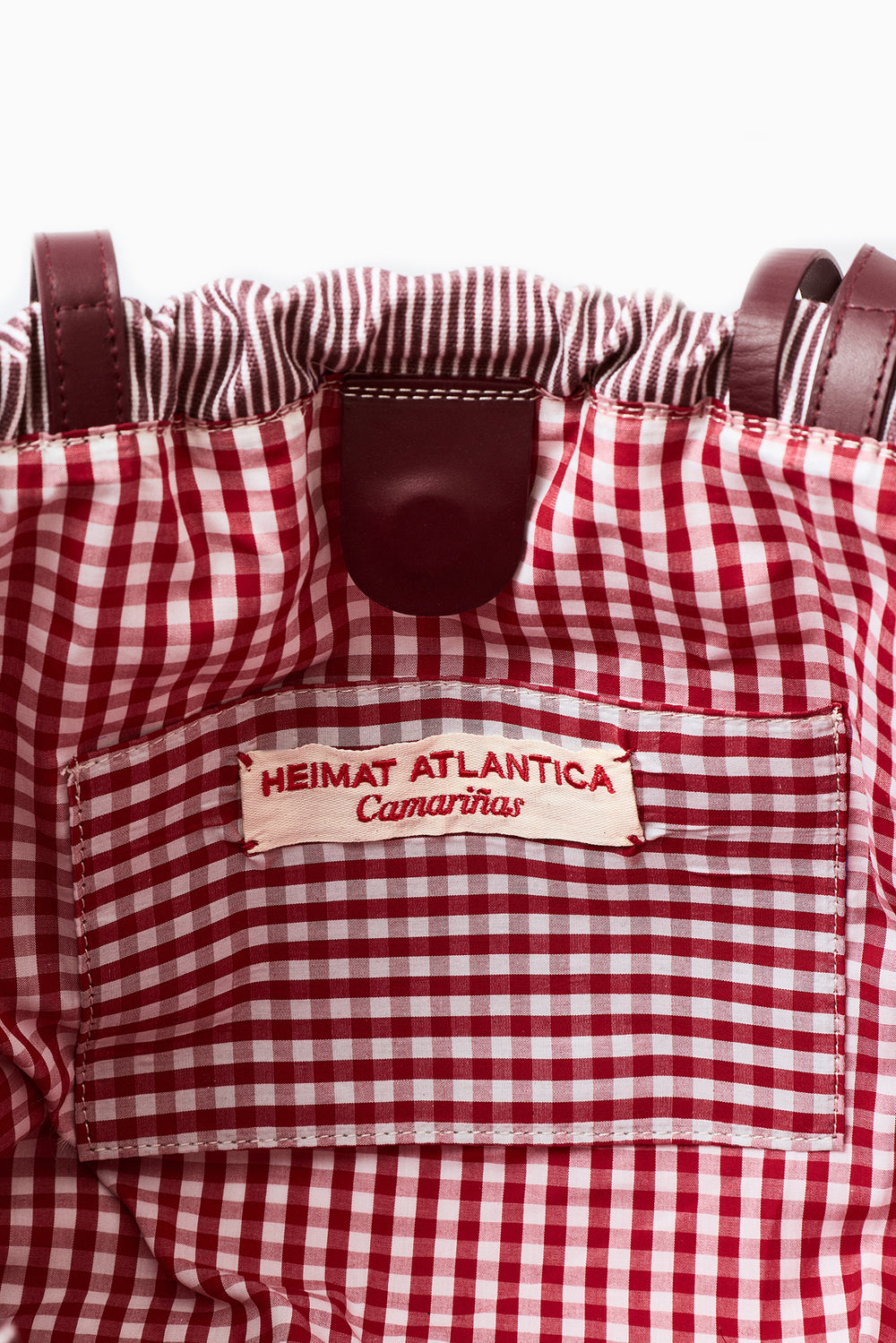 Camariñas Sport Tote — Burgundy Stripe