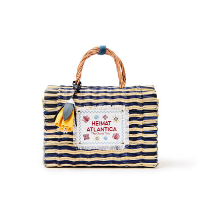 "The Grand Tour" Bag Medium Blue Stripes