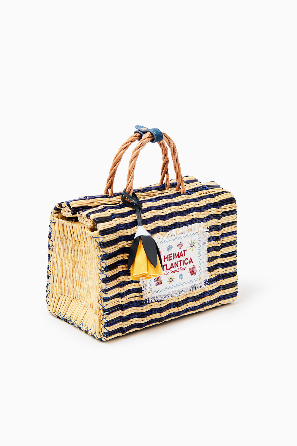 "The Grand Tour" Bag Medium Blue Stripes