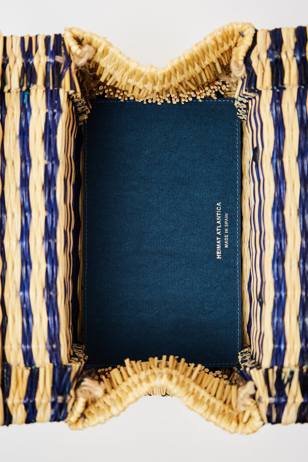 "The Grand Tour" Bag Medium Blue Stripes