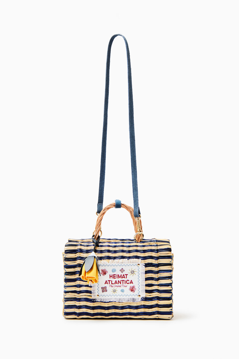 "The Grand Tour" Bag Medium Blue Stripes