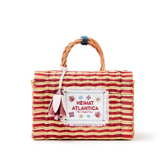 "The Grand Tour" Bag Medium Red Stripes