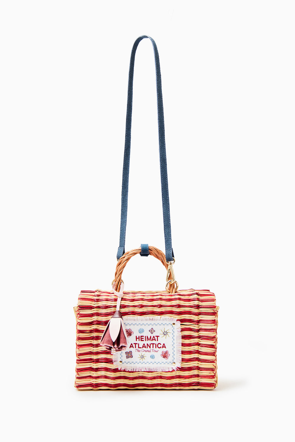 "The Grand Tour" Bag Medium Red Stripes