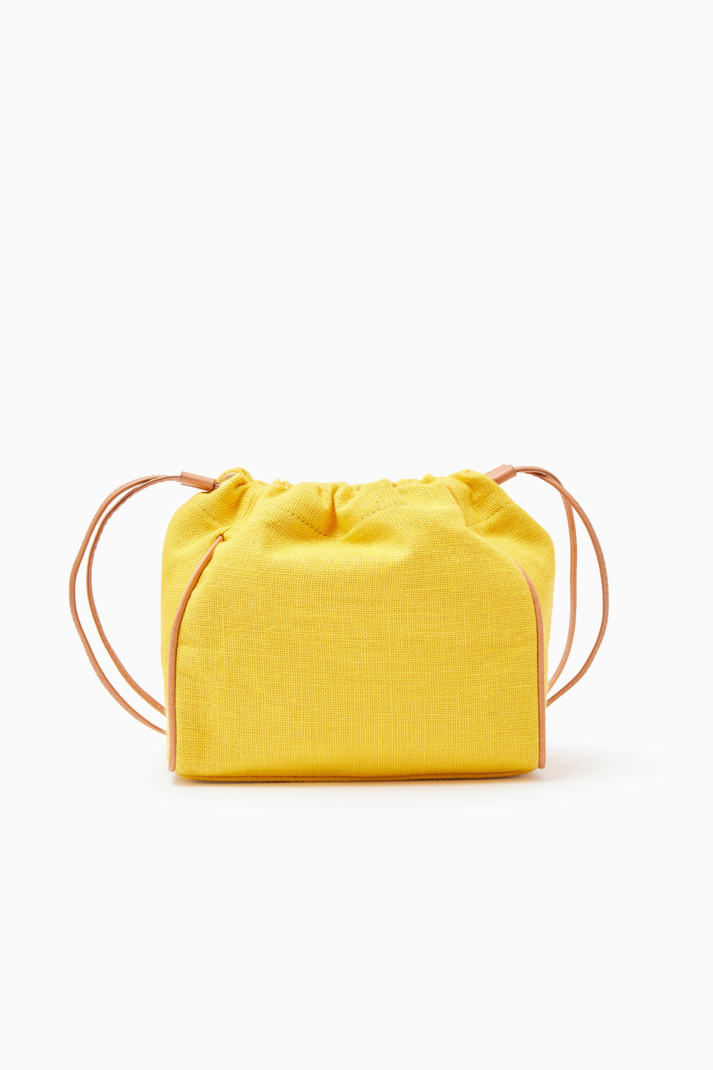 Pouch Linen Yellow with Strap "The Grand Tour"