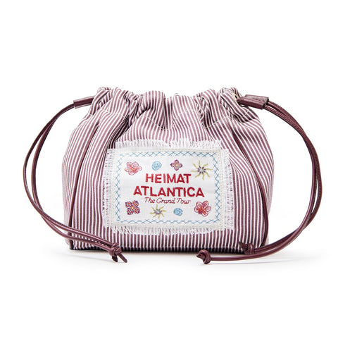 Pouch Burgundy Stripes 