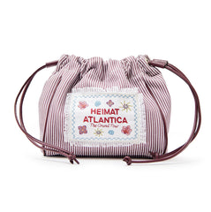 Pouch Burgundy Stripes "The Grand Tour"