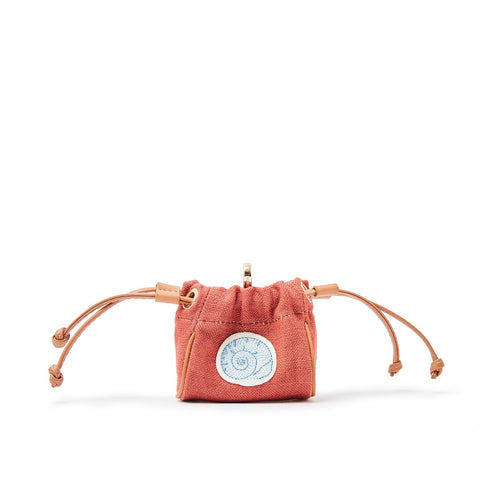 Mini Pouch Terracotta Linen 
