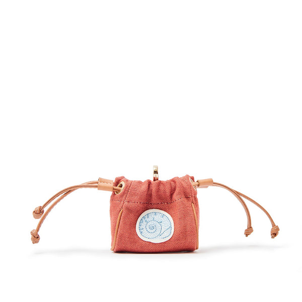 Mini Pouch Terracotta Linen 