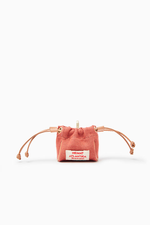 Mini Pouch Terracotta Linen 
