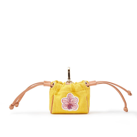 Mini Pouch Yellow Linen 