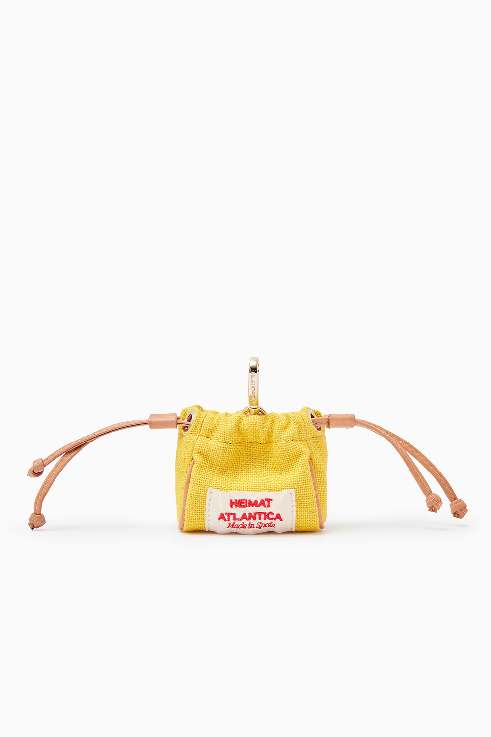 Mini Pouch Yellow Linen "The Grand Tour"