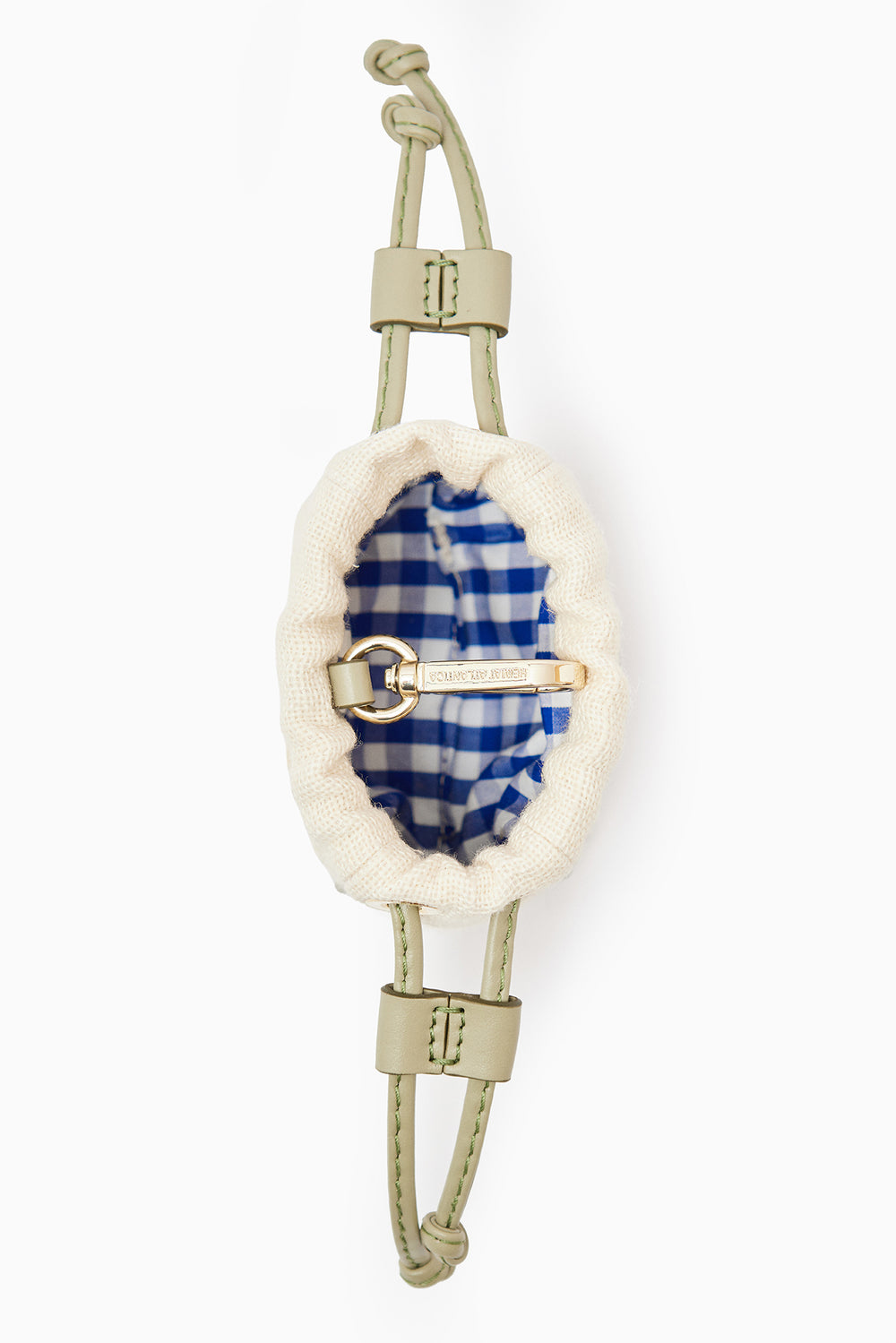 Mini Pouch Cream Linen "The Grand Tour"