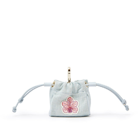 Mini Pouch Light Blue Linen 