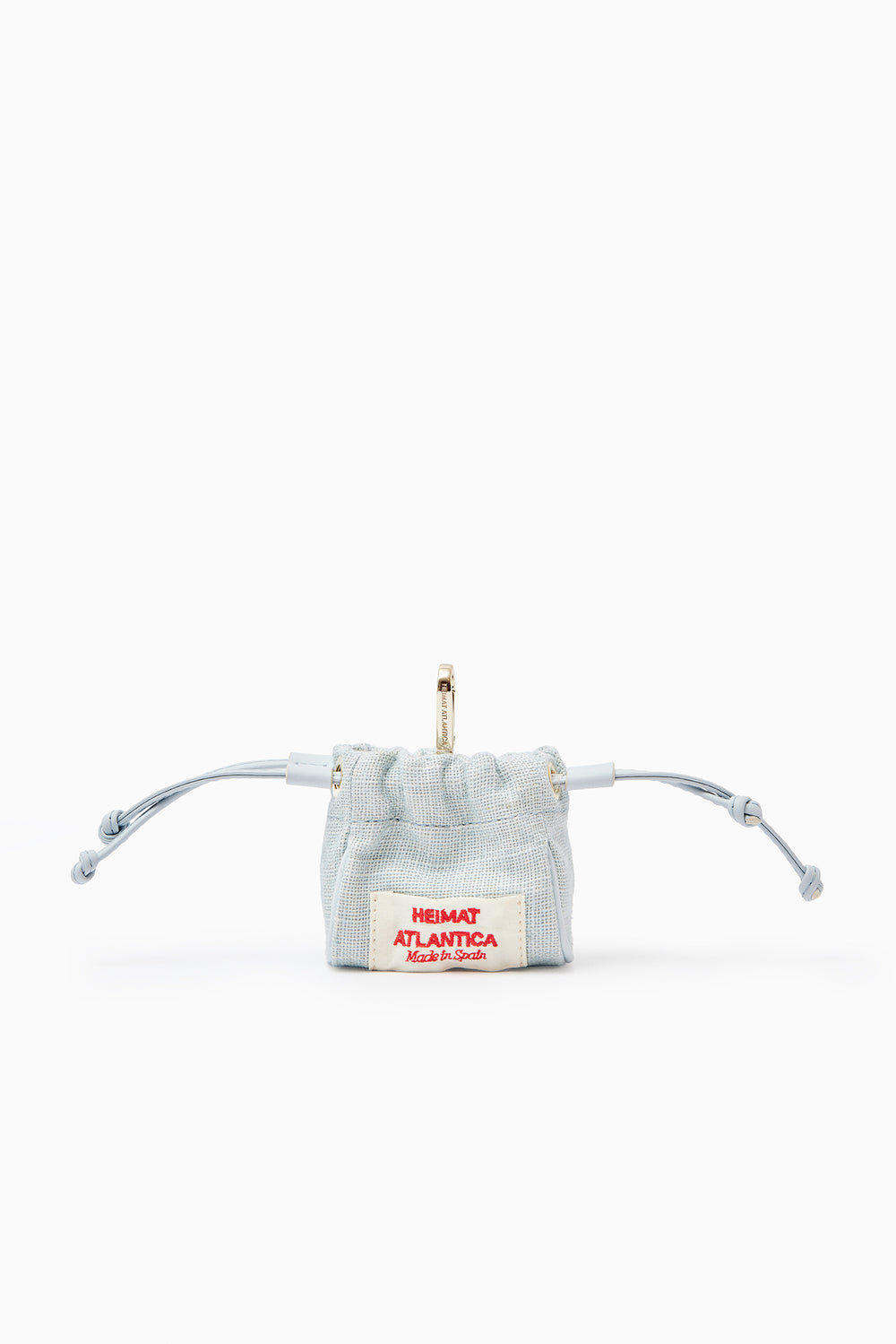 Mini Pouch Light Blue Linen "The Grand Tour"