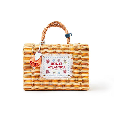 "The Grand Tour" Bag Medium Mustard Stripes