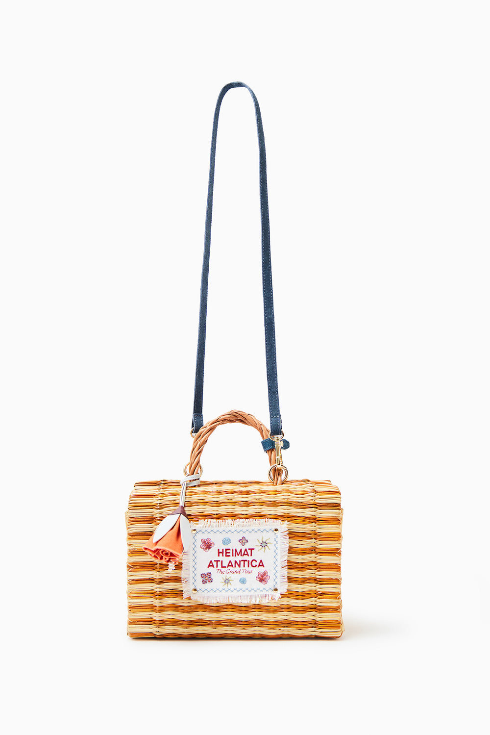 "The Grand Tour" Bag Medium Mustard Stripes