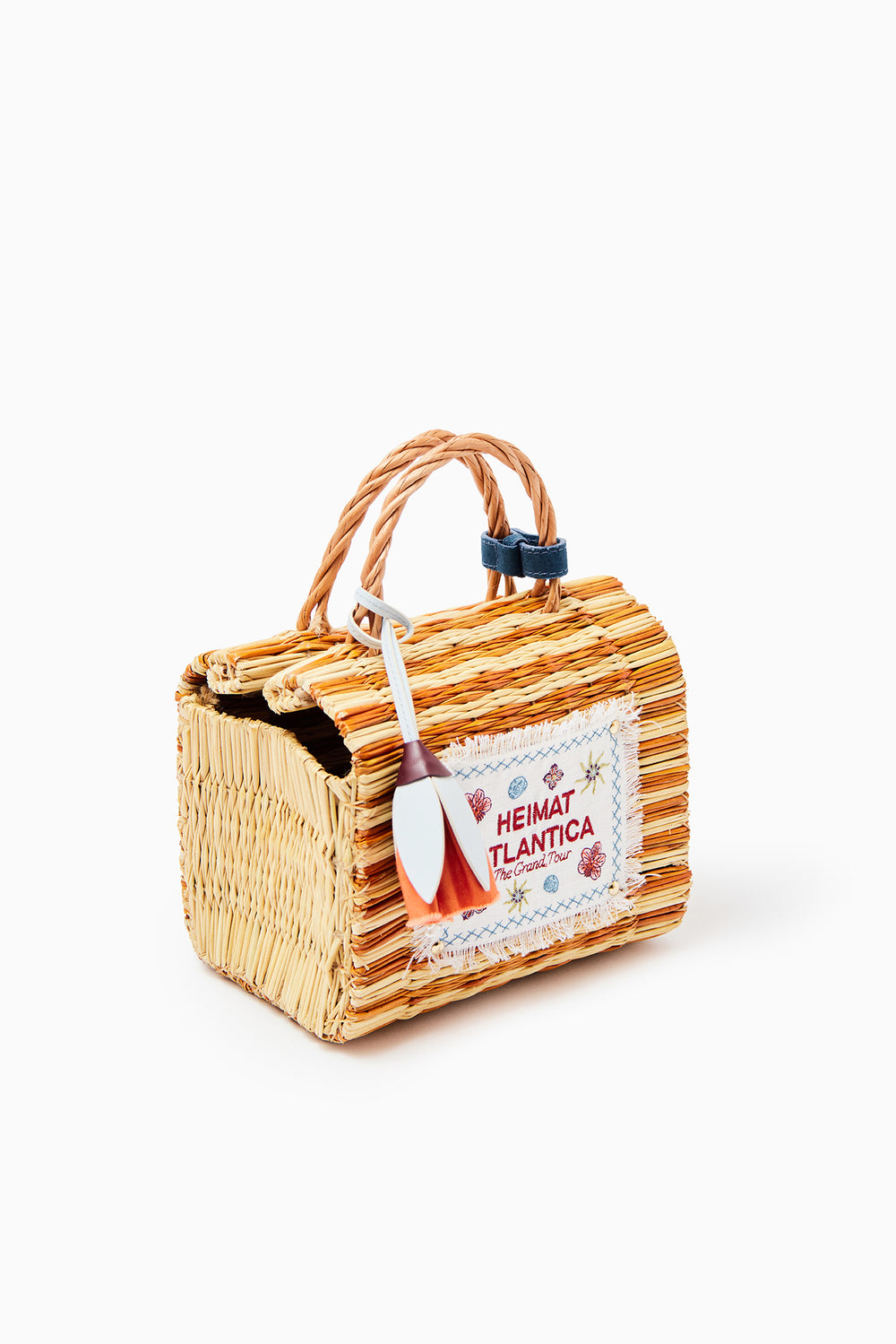 "The Grand Tour" Bag Mini Mustard Stripes
