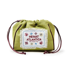Pouch Linen Lime with Strap "The Grand Tour"