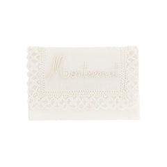 "Camariñas" Jewel Pouch  – Embroidered in White