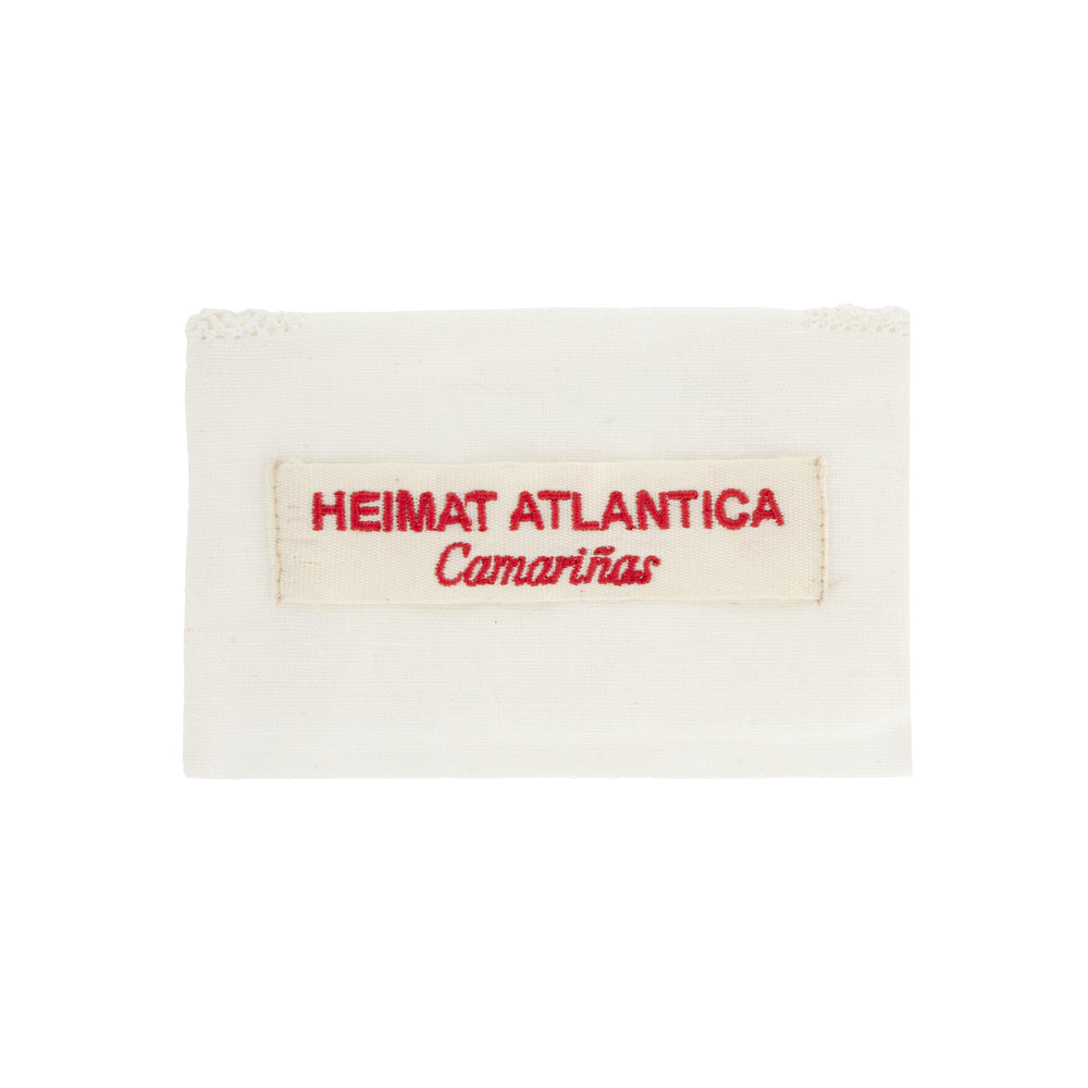 "Camariñas" Jewel Pouch  – Embroidered in White