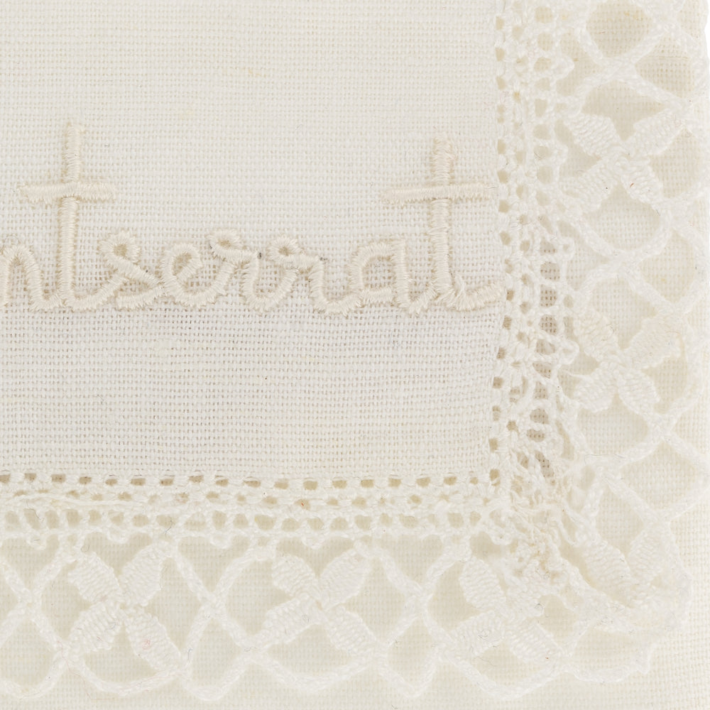 "Camariñas" Jewel Pouch  – Embroidered in White