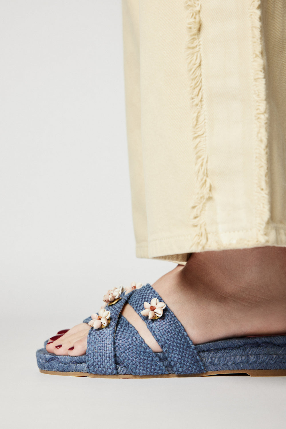 Navy Blue Shella Espadrilles