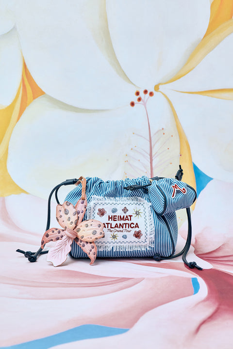 Mini Pouch Blue Stripes 