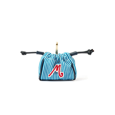 Mini Pouch Blue Stripes 