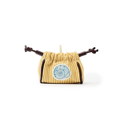 Mini Pouch Camel Stripes "The Grand Tour"