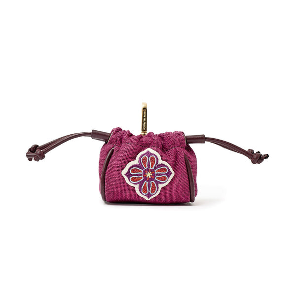 Mini Pouch Plum Linen 