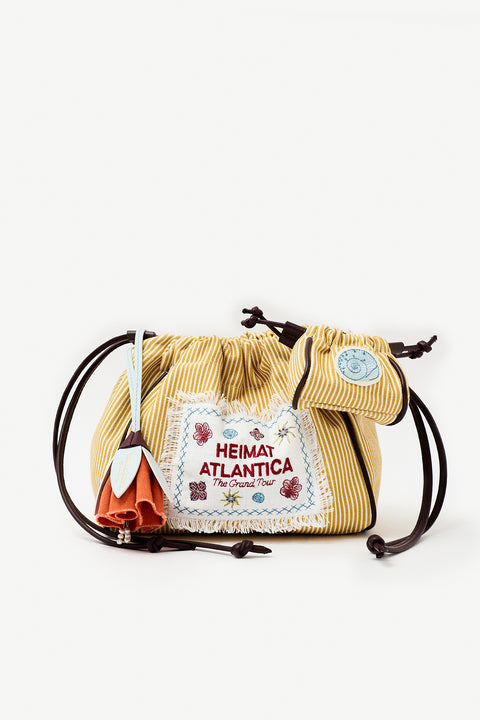 ミナペルホネン campagne pouch fun mustard (小) mina perhonen - ミナペルホネン mina perhonen fun campagne pouchの