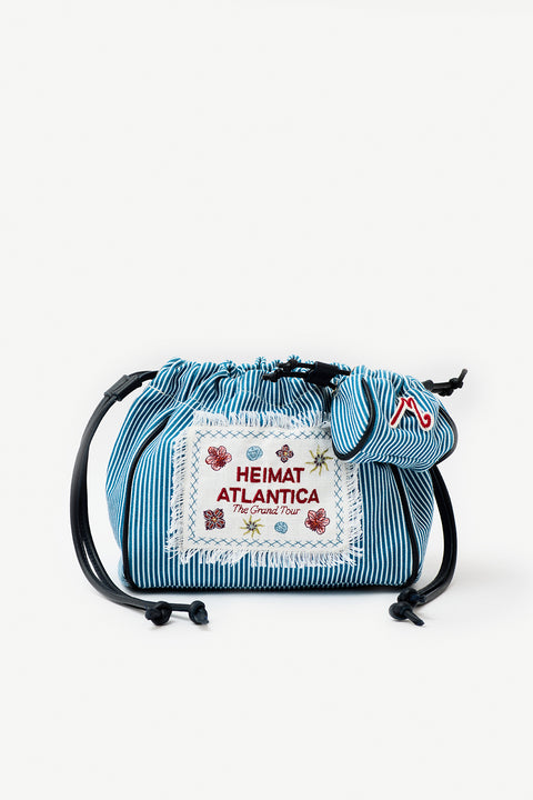 Mini Pouch Blue Stripes 