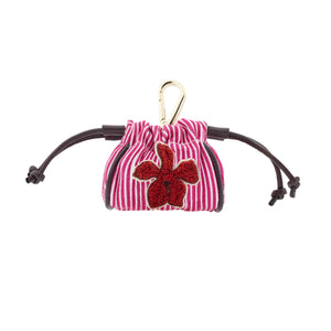 Burgundy Orchid Mini Pouch Pink