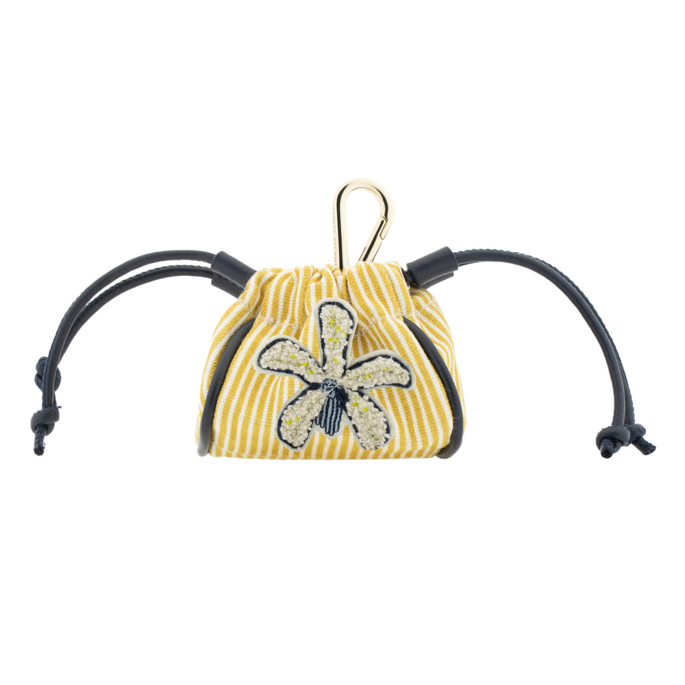 White Orchid Mini Pouch Camel