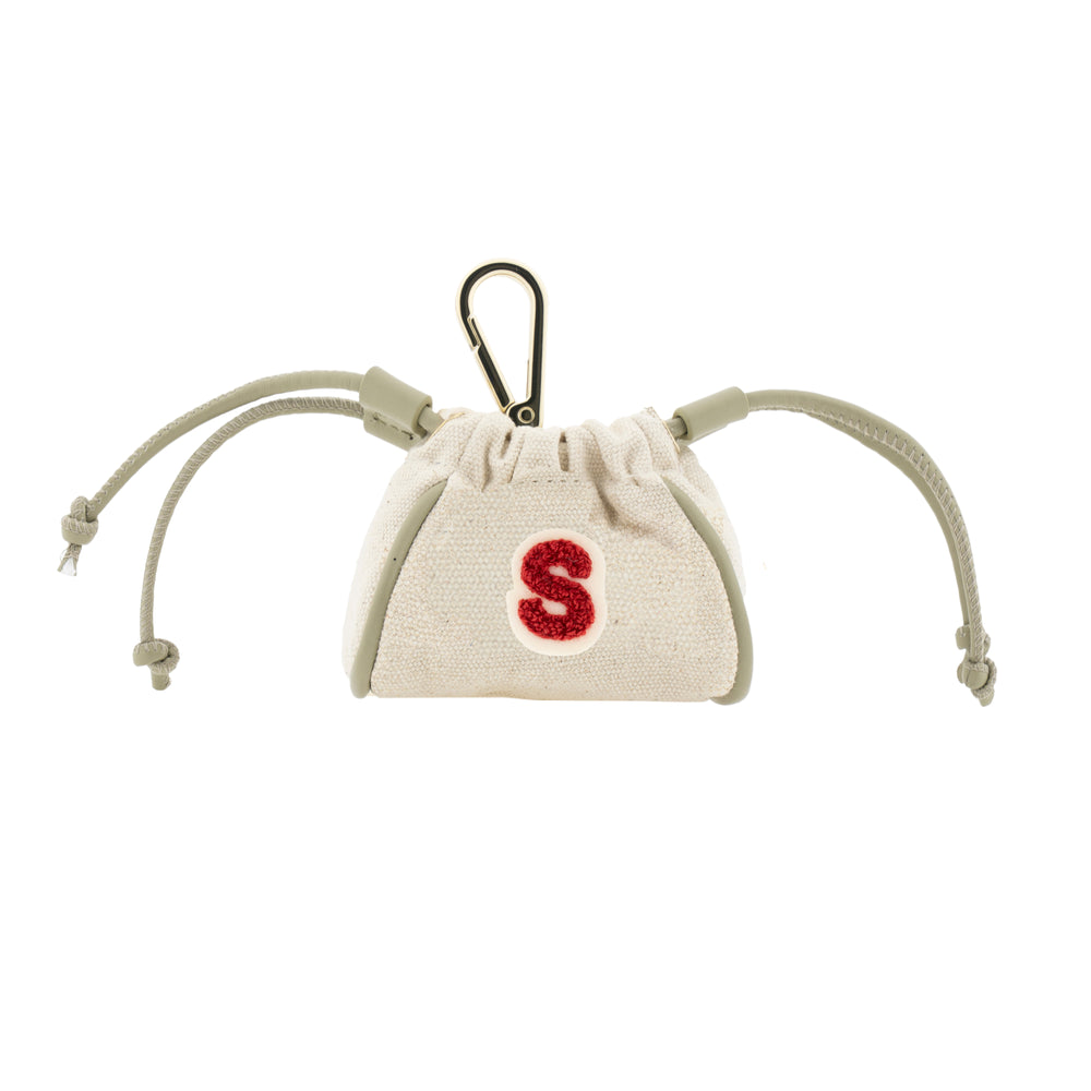 Your Initial Mini Pouch Ivory