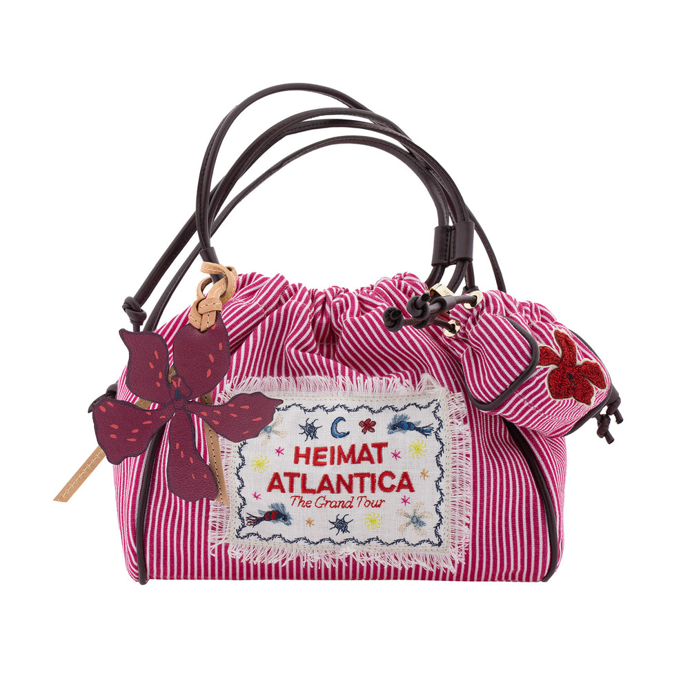 Burgundy Orchid Mini Pouch Pink