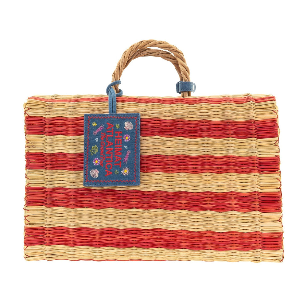 BEACH BASKET RED "The Grand Tour Collection"