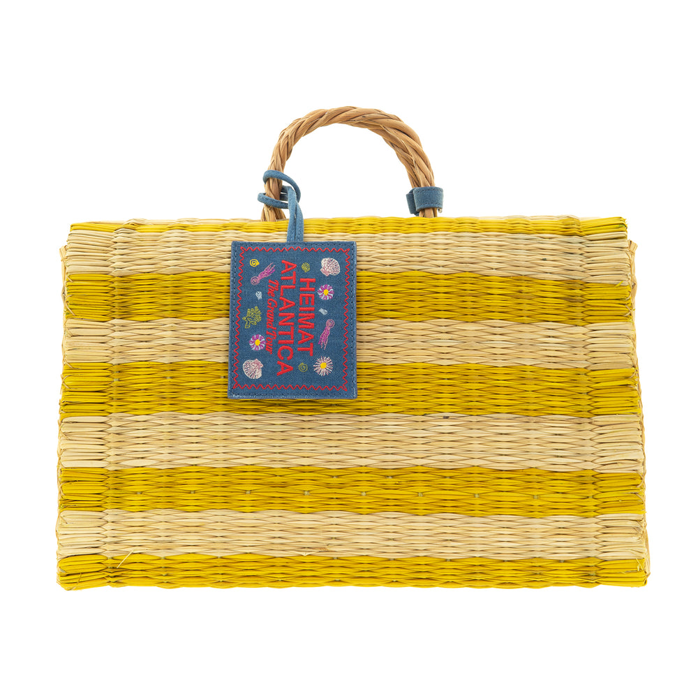 BEACH BASKET YELLOW "The Grand Tour Collection"