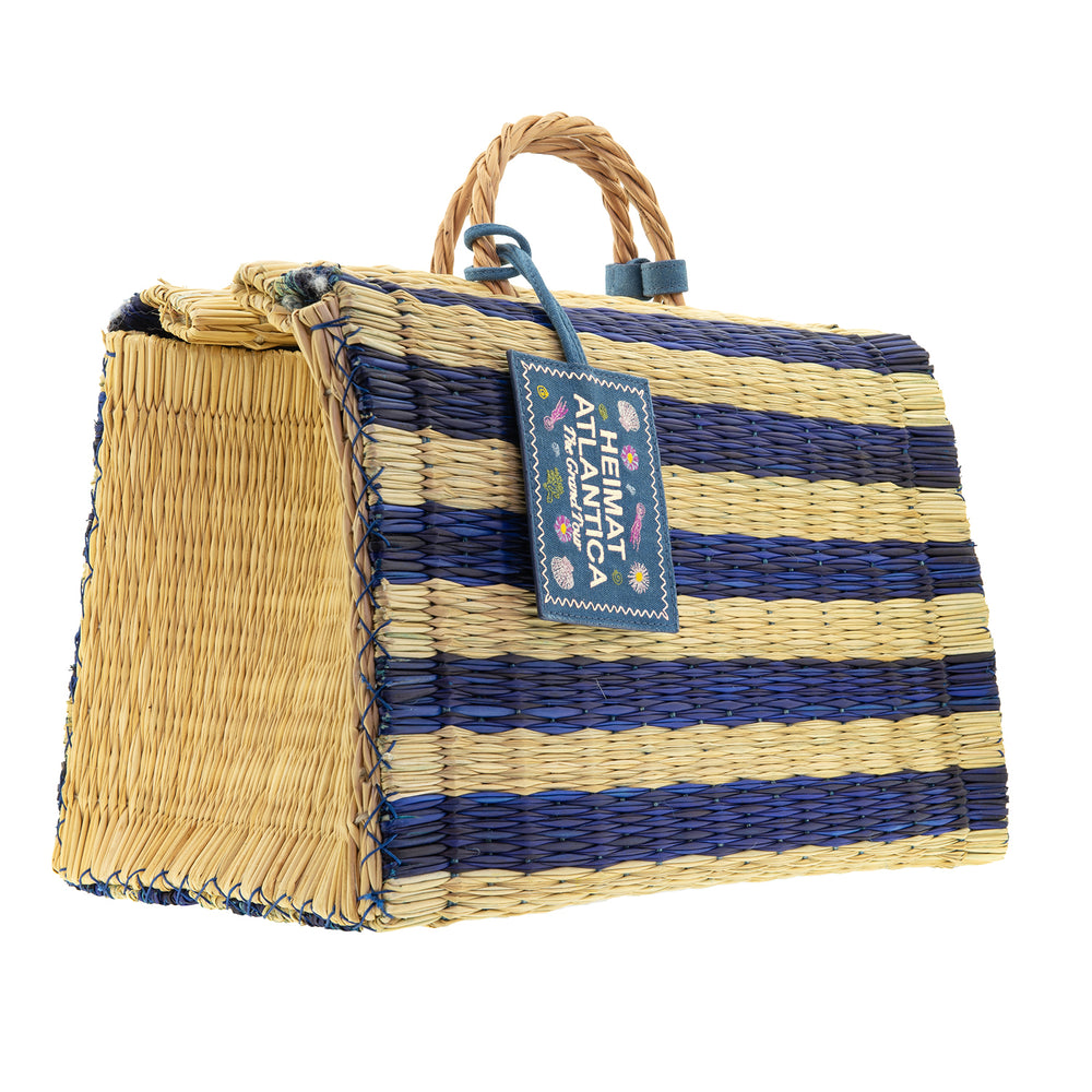 BEACH BASKET BLUE "The Grand Tour Collection"