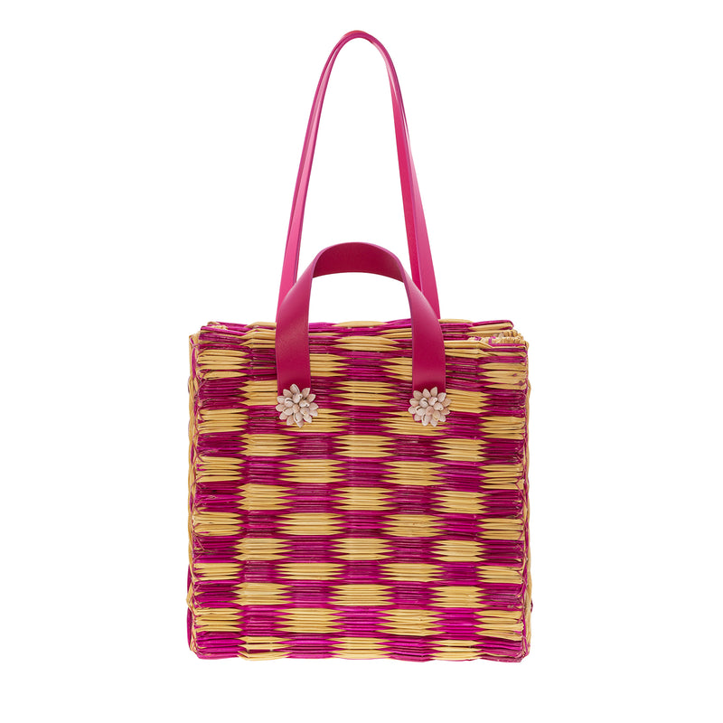 Tote Tom Tom Medium Pink Magenta- LAST UNIT
