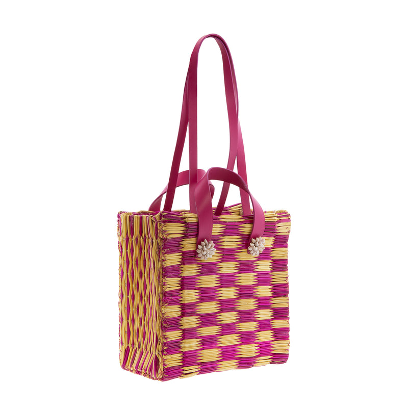 Tote Tom Tom Medium Pink Magenta- LAST UNIT