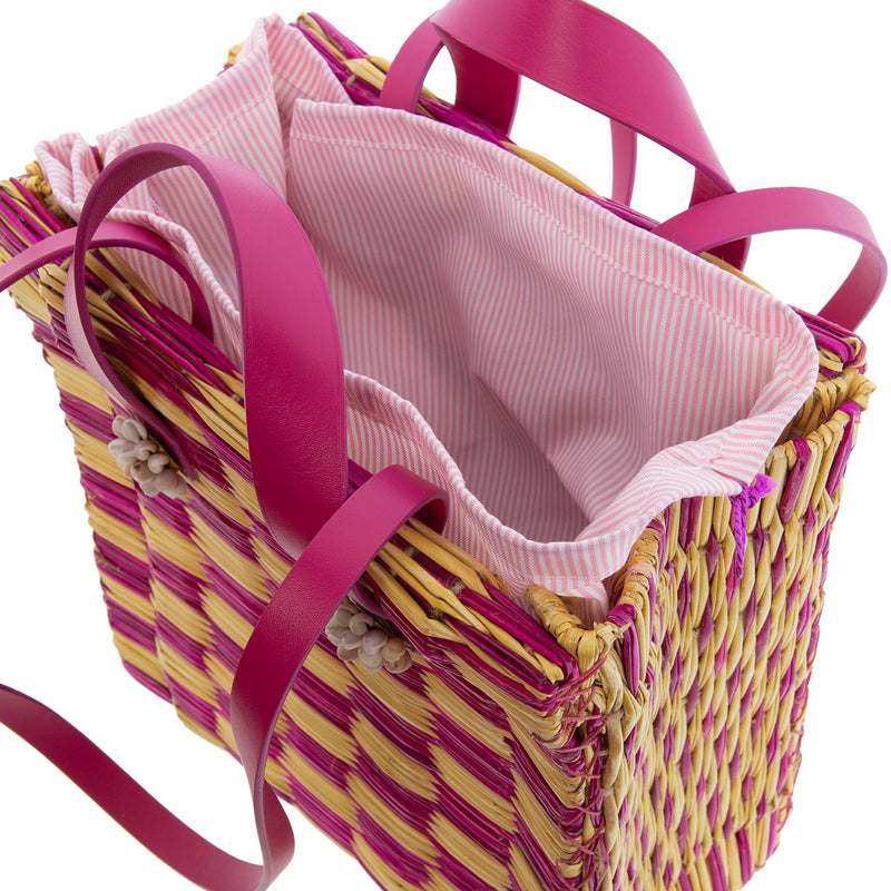 Tote Tom Tom Medium Pink Magenta- LAST UNIT