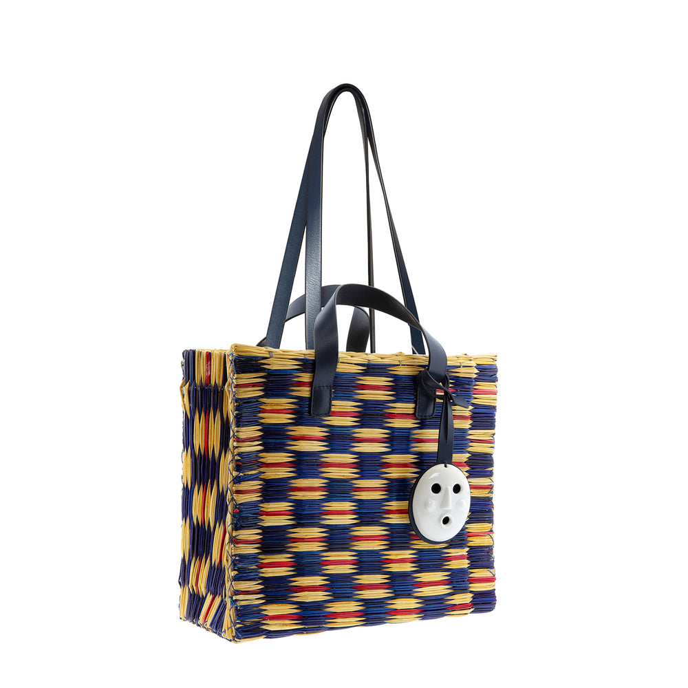 TOTE LARES TARTAN NAVY - One of a kind
