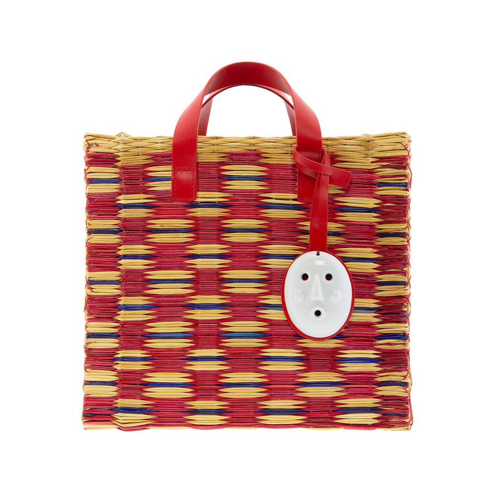 TOTE LARES TARTAN RED- One of a kind