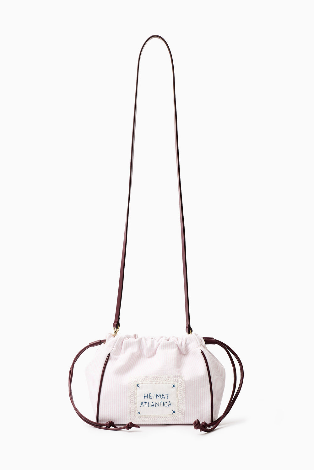 Pouch Pink Stripes "Camariñas" With strap