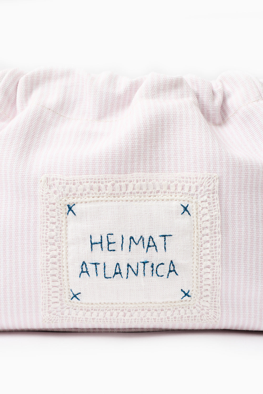 Pouch Pink Stripes "Camariñas" With strap