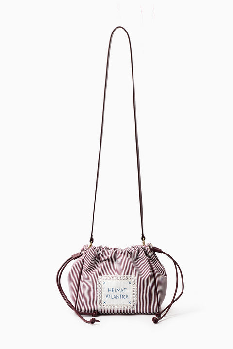 Pouch Burgundy Stripes 